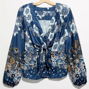 Free People Run Free Blouse Sz M